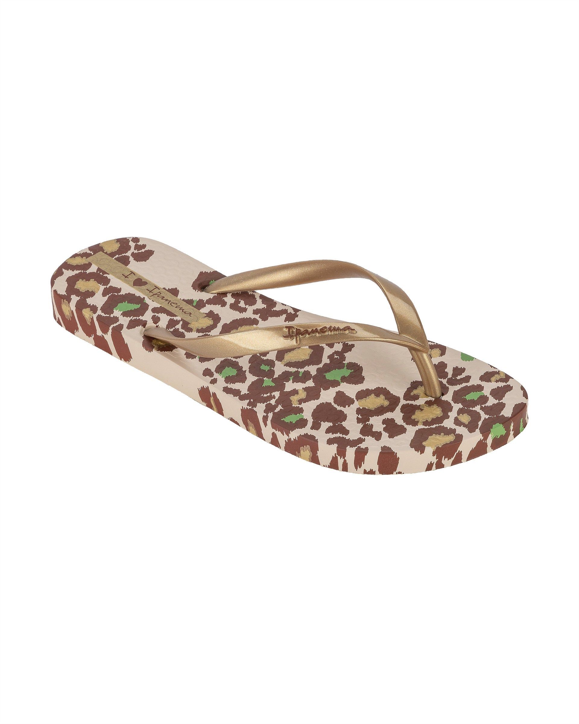 Ipanema Animal Print Beige / Gold | QZEBU-4921