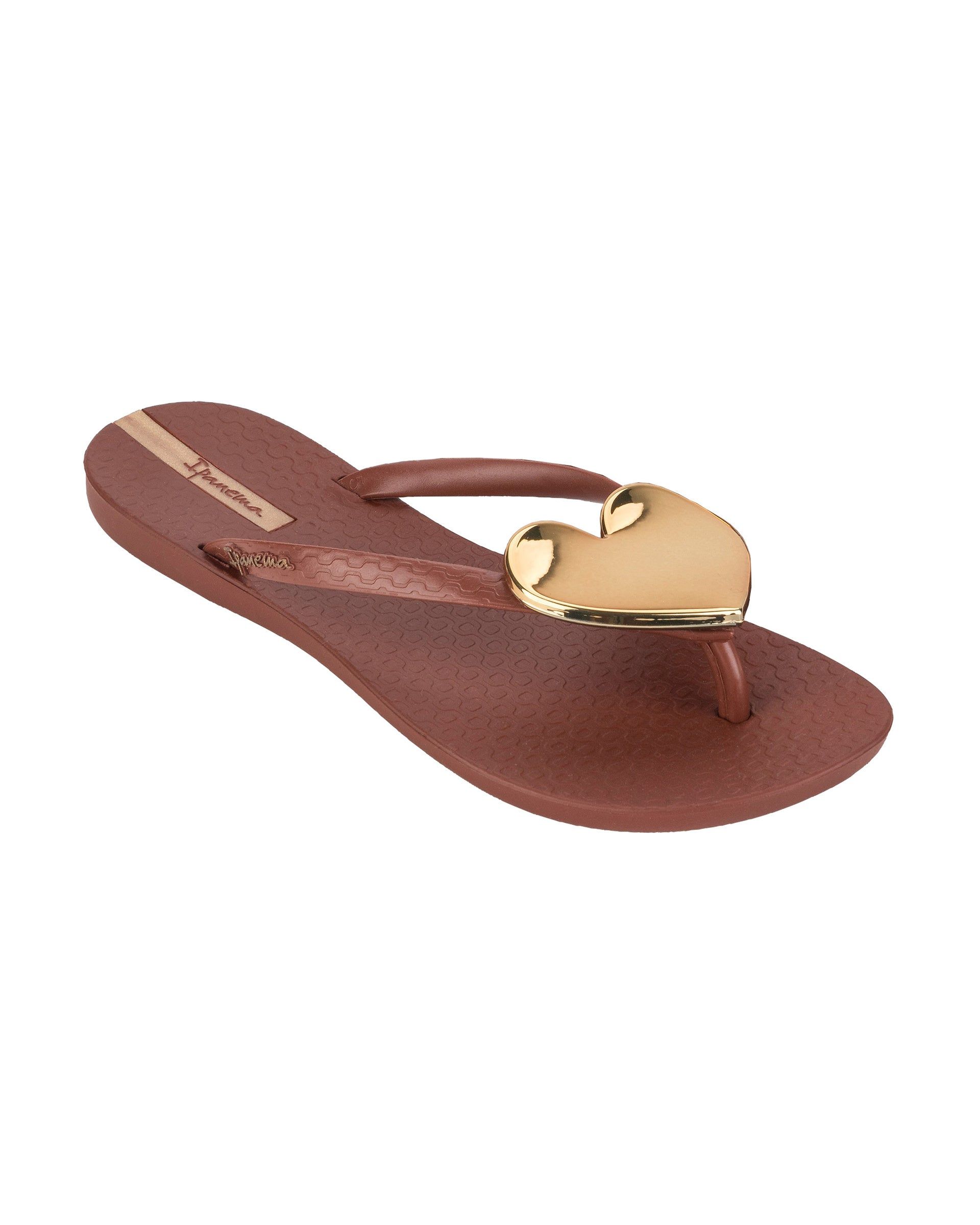 Ipanema Wave Heart Brown / Brown / Gold | XCKTG-0186